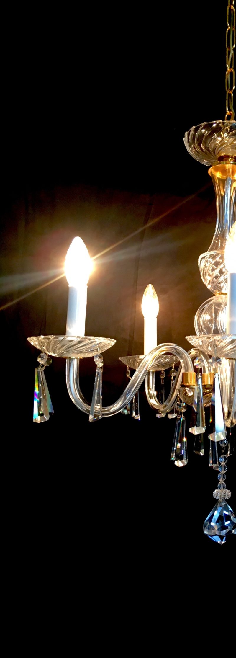 Lampadario italamp con bollino ditta Murano originale 1980 - immagine 3