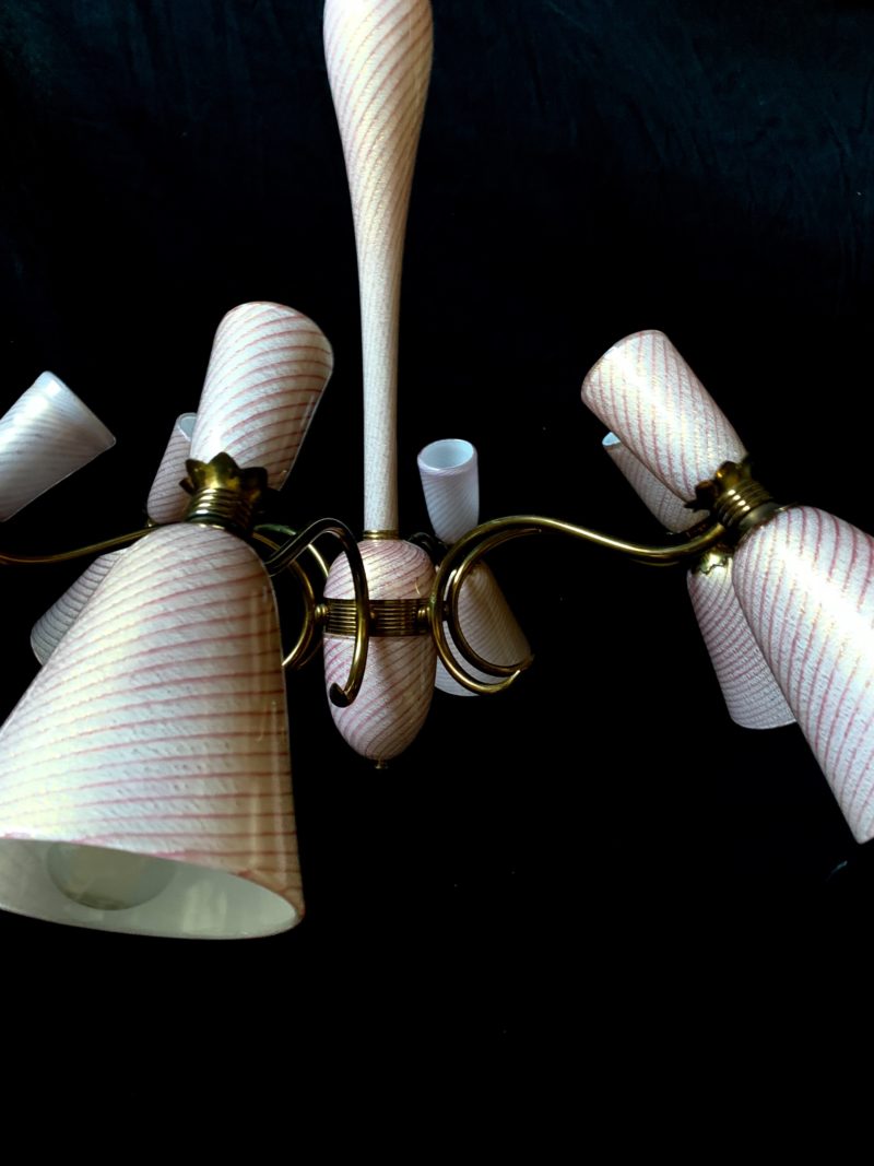 Lampadario Barovier rarissimo anni 1950 - immagine 3