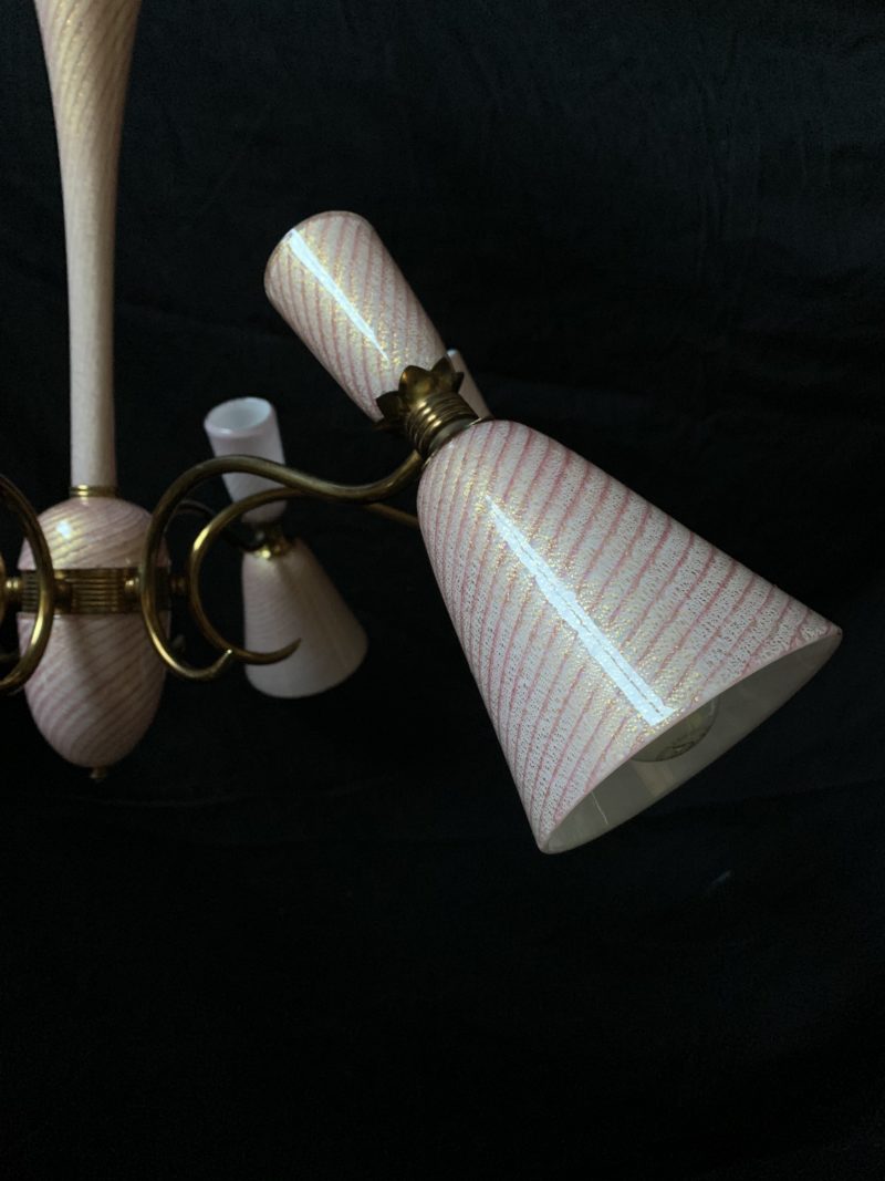 Lampadario Barovier rarissimo anni 1950 - immagine 5