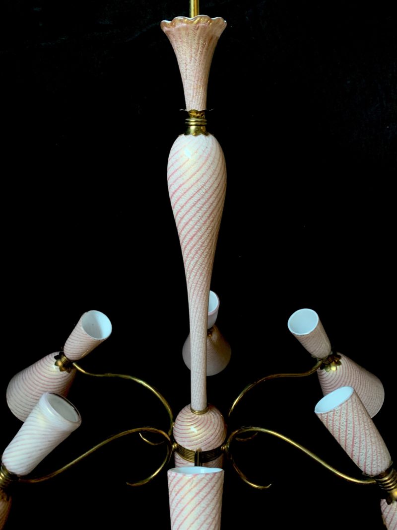 Lampadario Barovier rarissimo anni 1950 - immagine 6