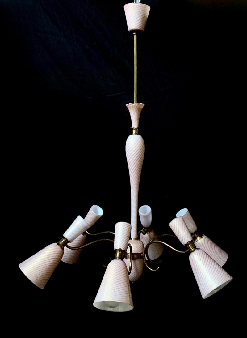 Lampadario Barovier rarissimo anni 1950