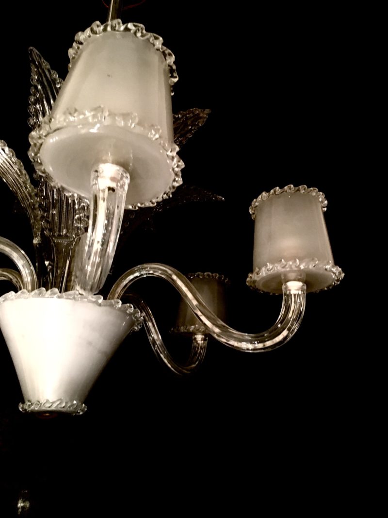 Lampadario Seguso  sabbiato 1940 - immagine 2