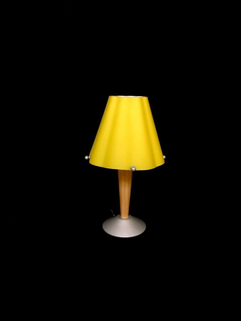Lampade da tavolo in legno e vetro di Murano - immagine 2