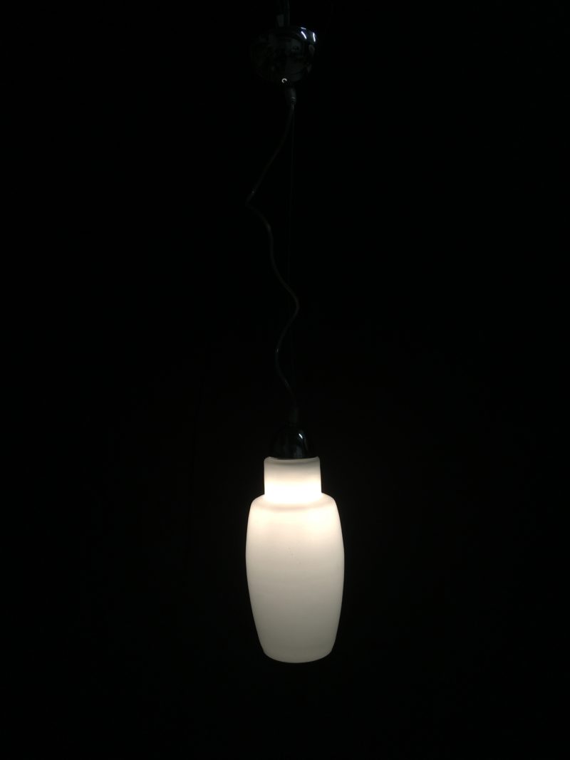 Lampadario bianco Attribuito alla ditta Mazzega - immagine 3