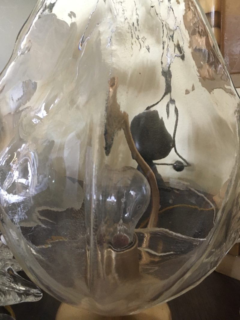 Lampada da tavolo anni 1980 in vetro Murano La Murrina. - immagine 6