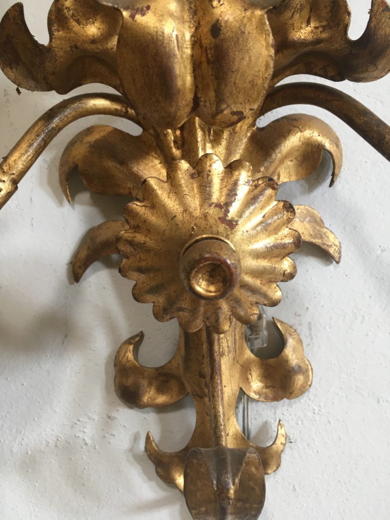 Applique italiane 1950 inferro e legno - immagine 6