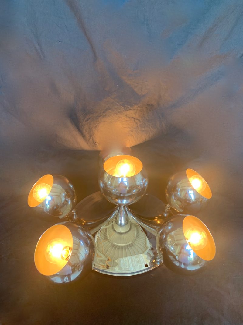 Plafoniera / applique 1960 reggiani - immagine 3