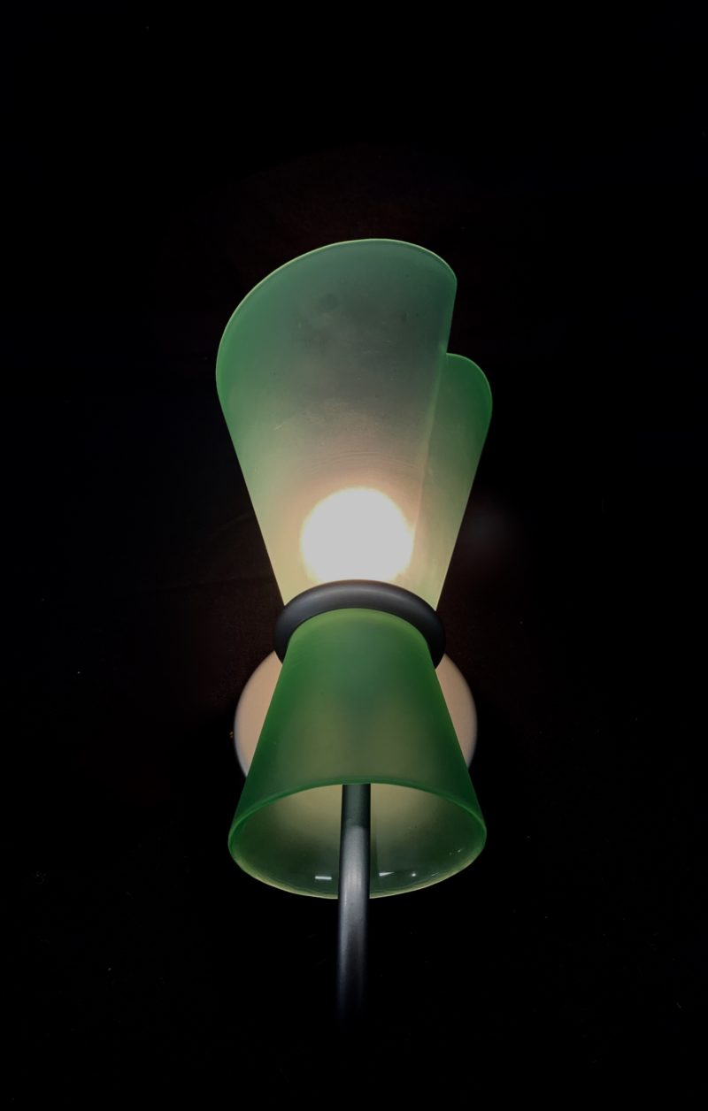 Coppia applique Murano vetro soffiato su piastra - immagine 5