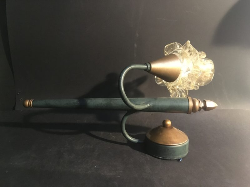 Applique singola ditta Banci  anni 1970 vetro di Murano con oro - immagine 7