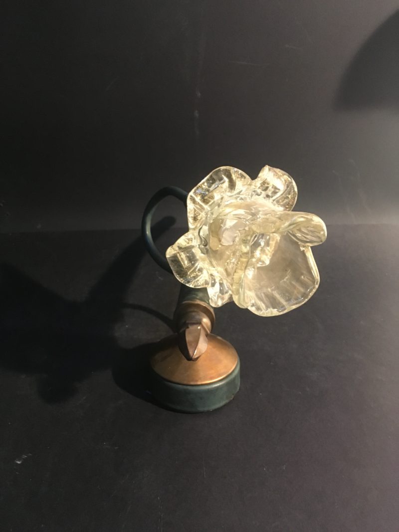 Applique singola ditta Banci  anni 1970 vetro di Murano con oro - immagine 2