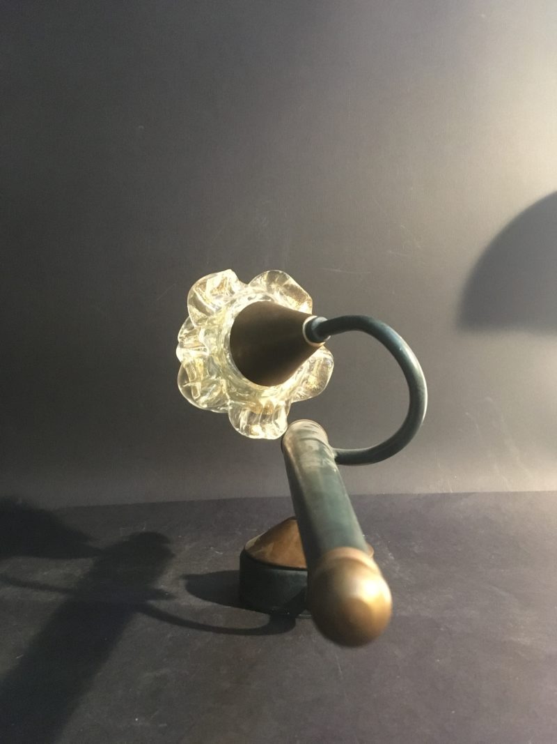Applique singola ditta Banci  anni 1970 vetro di Murano con oro - immagine 3
