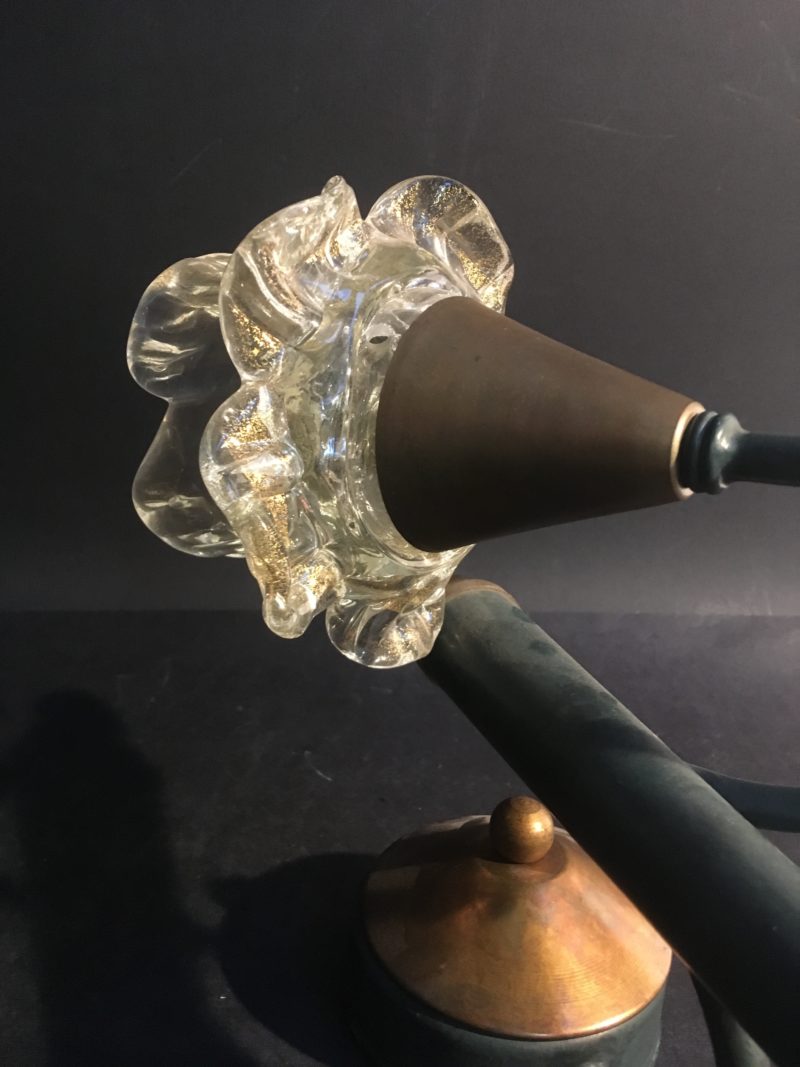Applique singola ditta Banci  anni 1970 vetro di Murano con oro - immagine 4