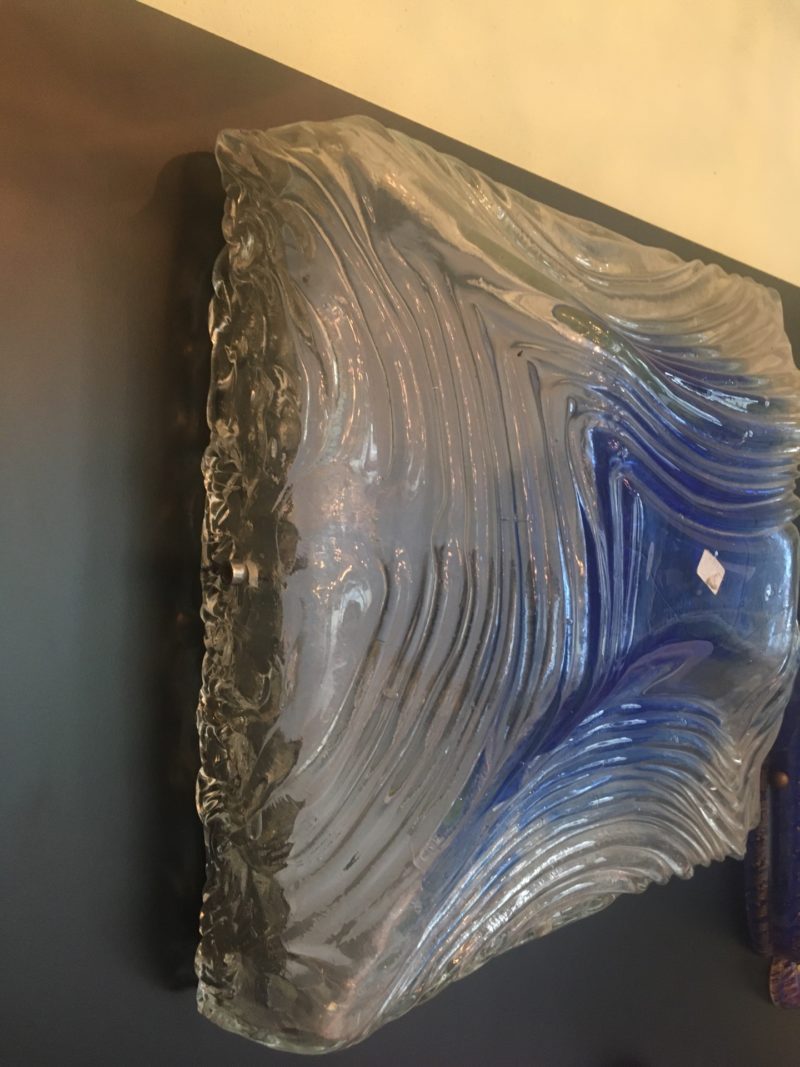 Plafoniera o applique, lampada da muro  Mazzega  Murano - immagine 3