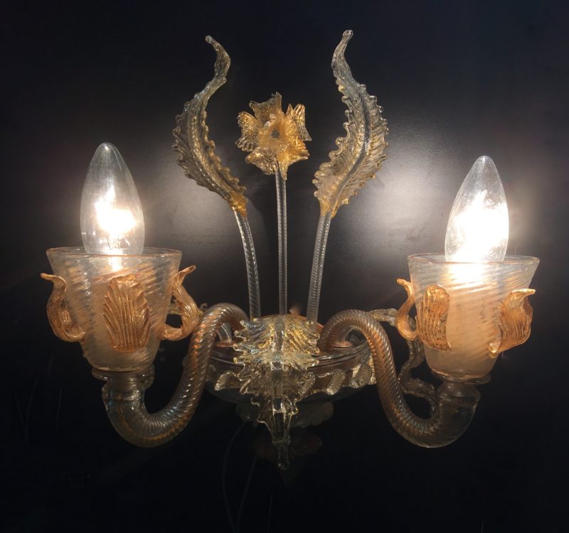 Coppia applique Barovier