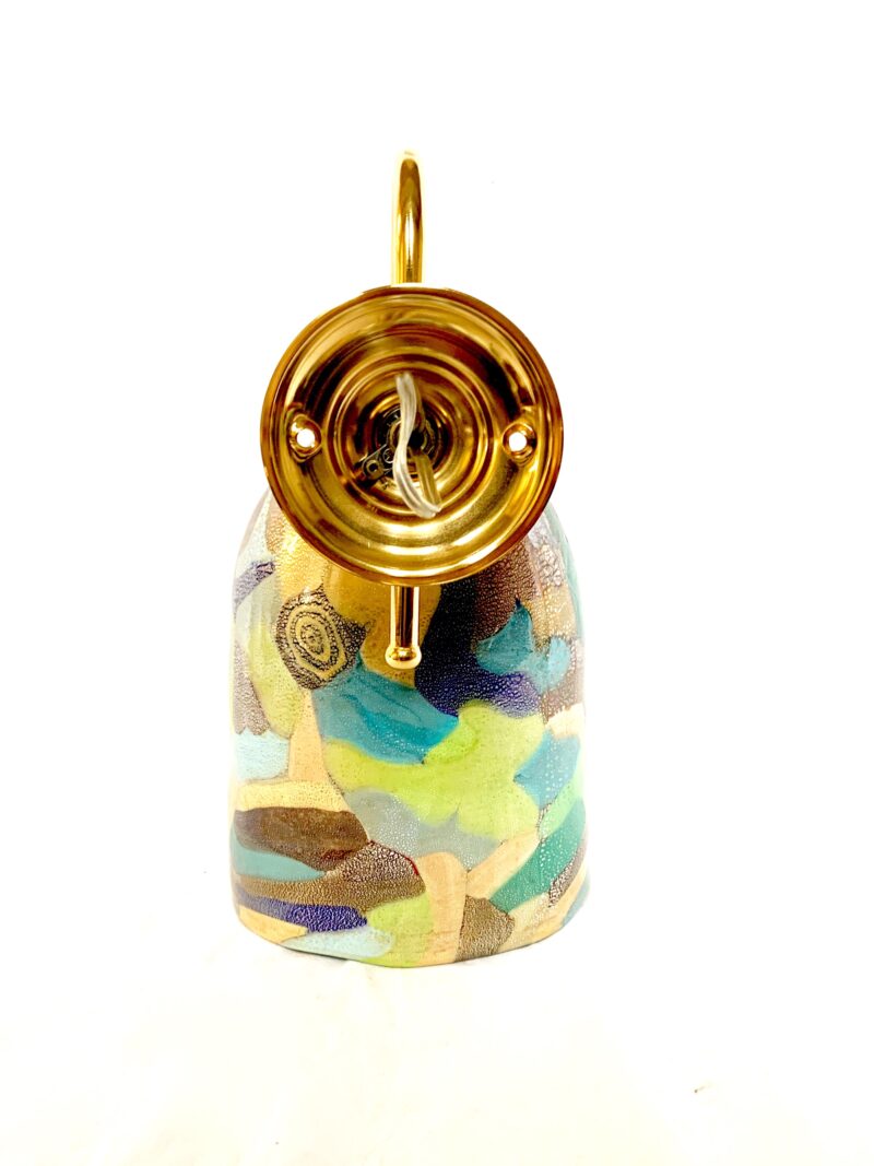 Singola applique lampada da parete  di Murano anni 1970 - immagine 2