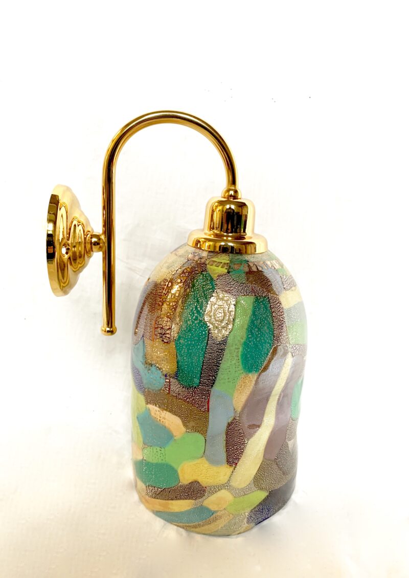 Singola applique lampada da parete  di Murano anni 1970 - immagine 3