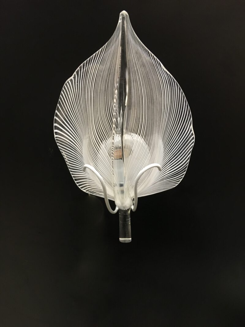 Coppia Applique Con Foglia Di Murano f3 international - immagine 3