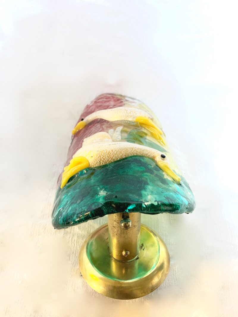 Murano Wall Light, 1950 , applique singola Gino Cenedese, lampada da muro rarità - immagine 7