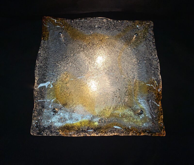 Applique o plafoniera Murano attribuita a La Murrina 1970 - immagine 3