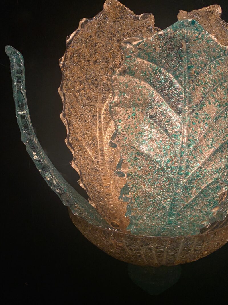 Coppia applique di Murano attribuita Barovier e Toso 1980 lampada da parete - immagine 9