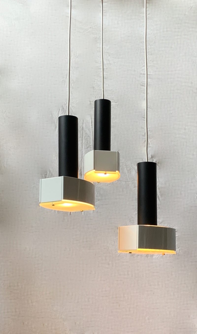 Lampadario ditta Luci vintage 1970 sospensione - immagine 10