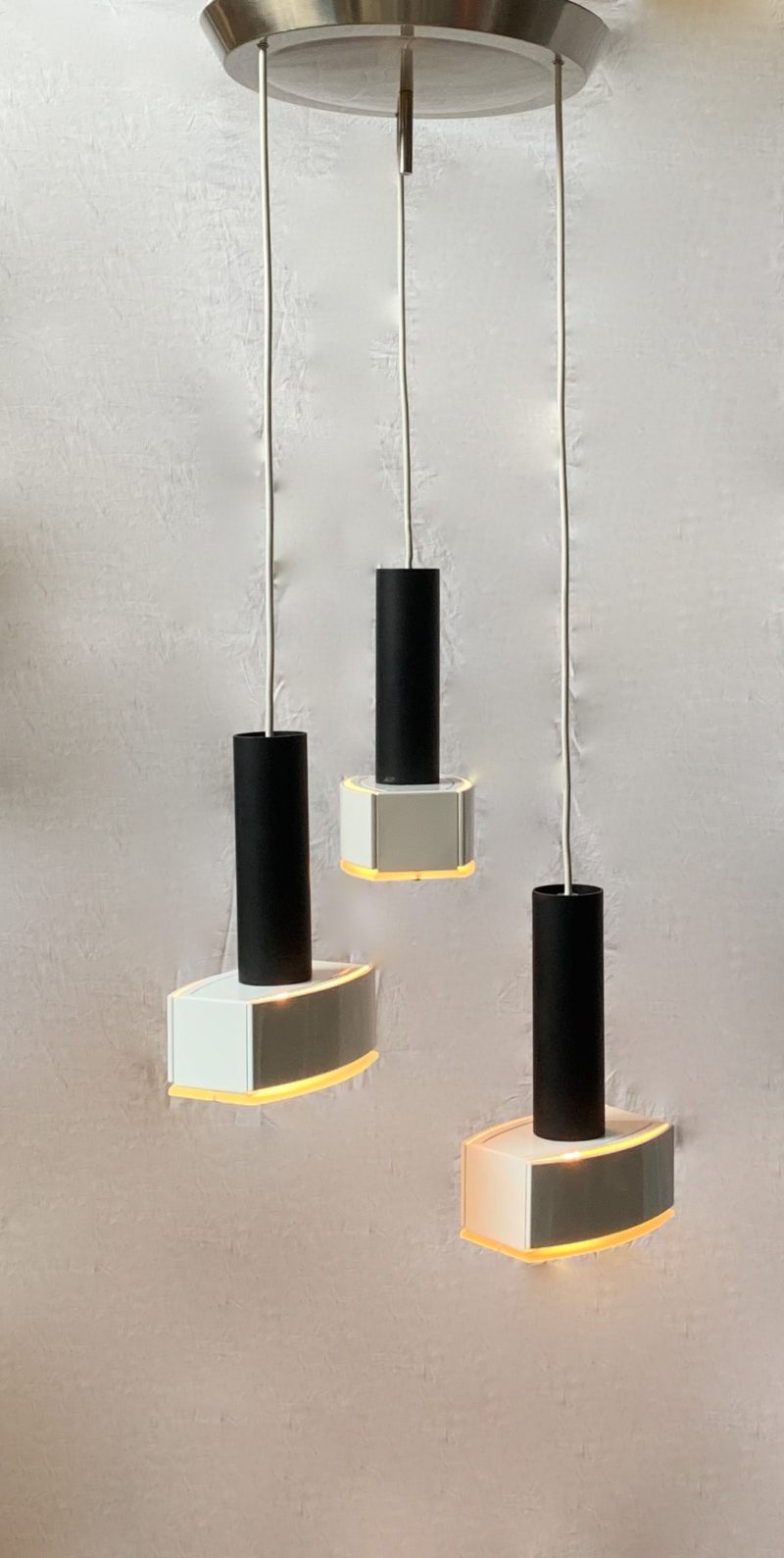 Lampadario ditta Luci vintage 1970 sospensione - immagine 6
