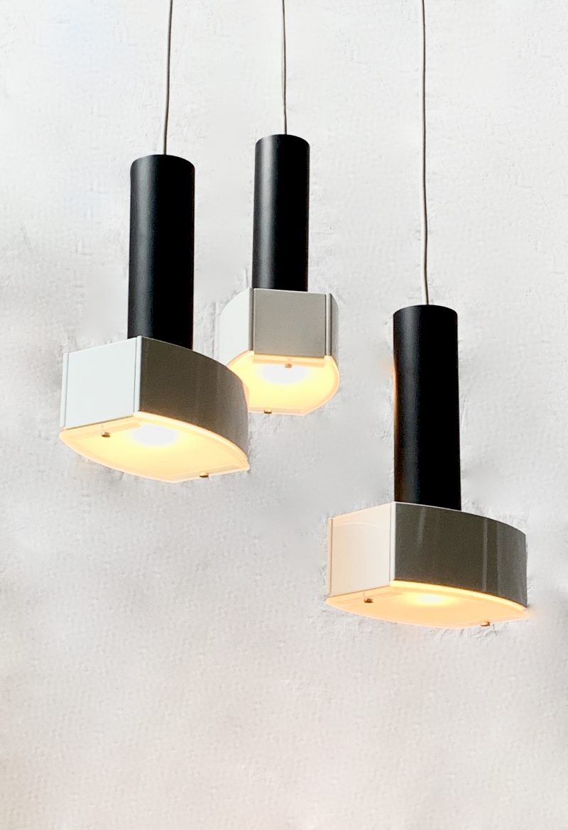 Lampadario ditta Luci vintage 1970 sospensione - immagine 5