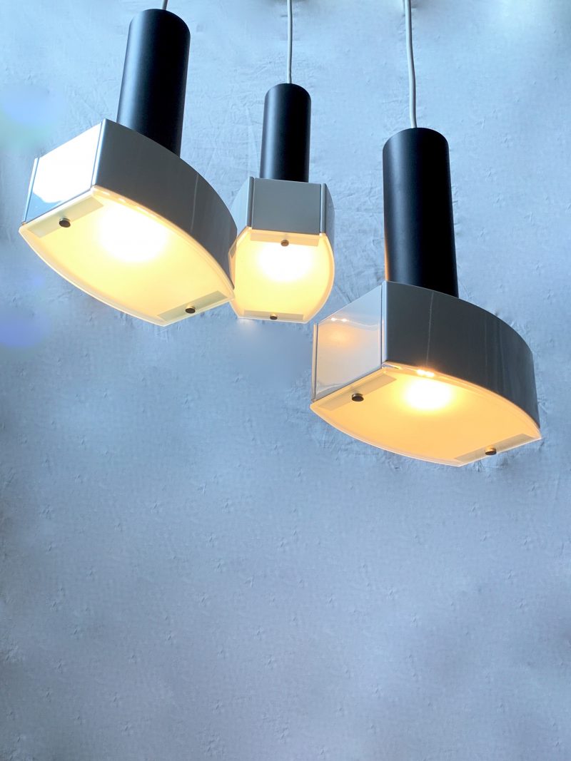 Lampadario ditta Luci vintage 1970 sospensione - immagine 4