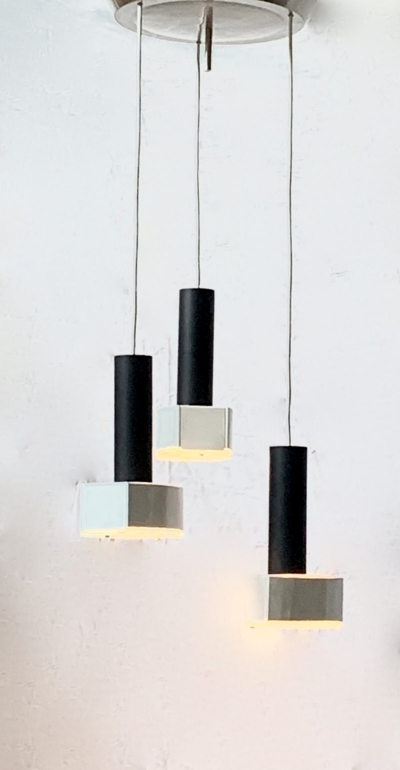 Lampadario ditta Luci vintage 1970 sospensione - immagine 3
