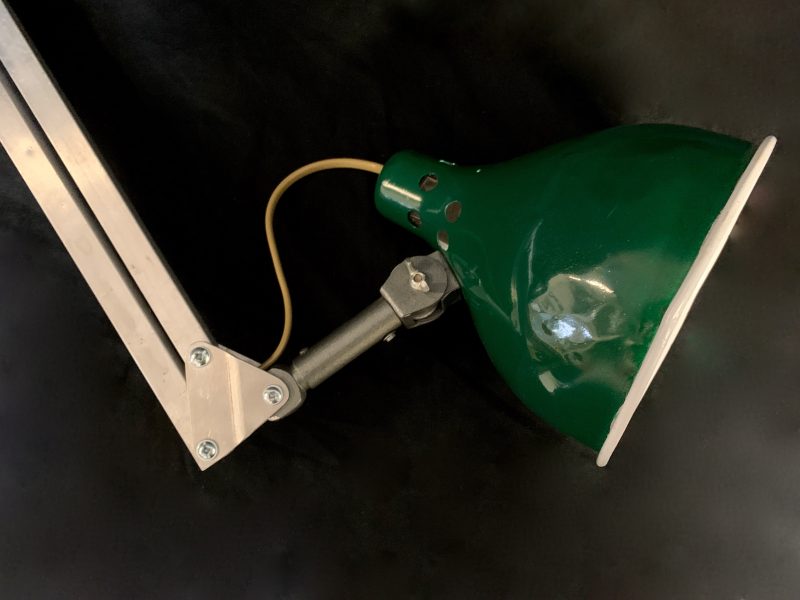 Lampada da tavolo con morsetto estensibile allungabile verde - immagine 7