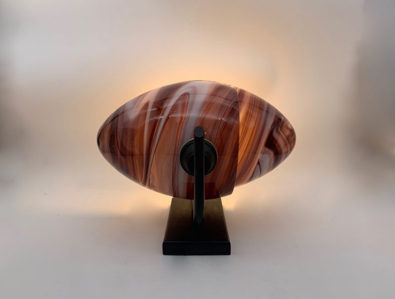 Lampada da parete, coppia vetri di Murano Applique 1980 attribuite a Vistosi - immagine 6