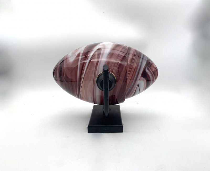 Lampada da parete, coppia vetri di Murano Applique 1980 attribuite a Vistosi - immagine 2