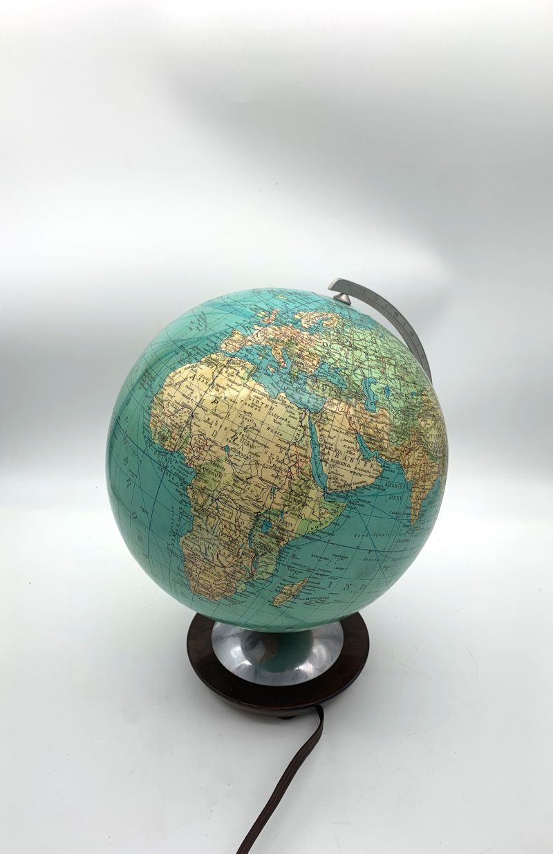 lampada da tavolo vintage mappamondo Columbus duo erdglobus - immagine 3