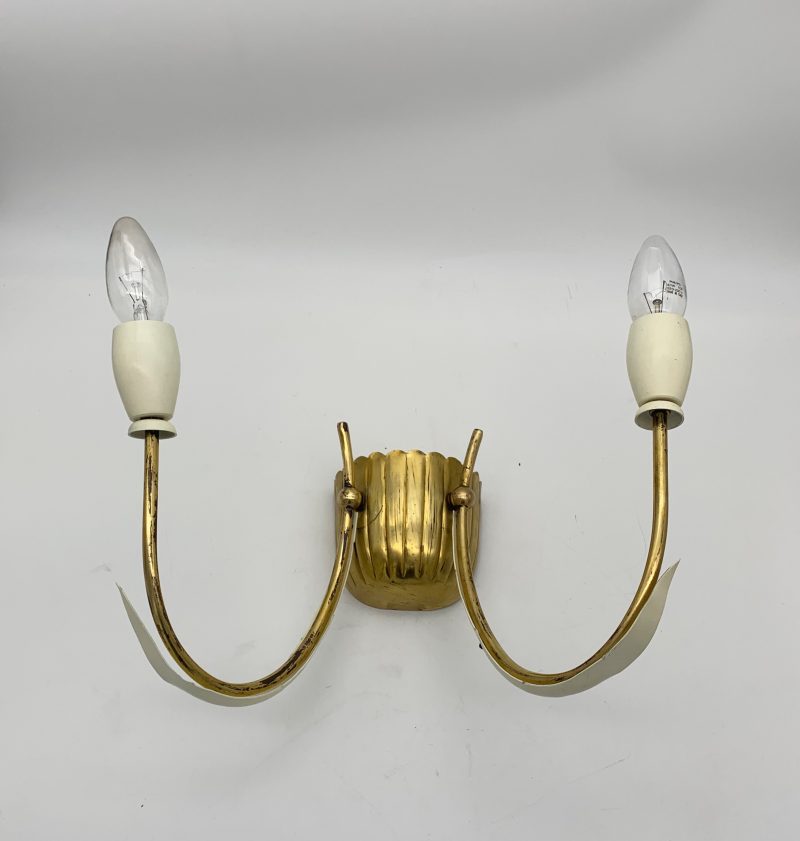 Coppia applique attribuite a stilnovo 1950 made in italy - immagine 2
