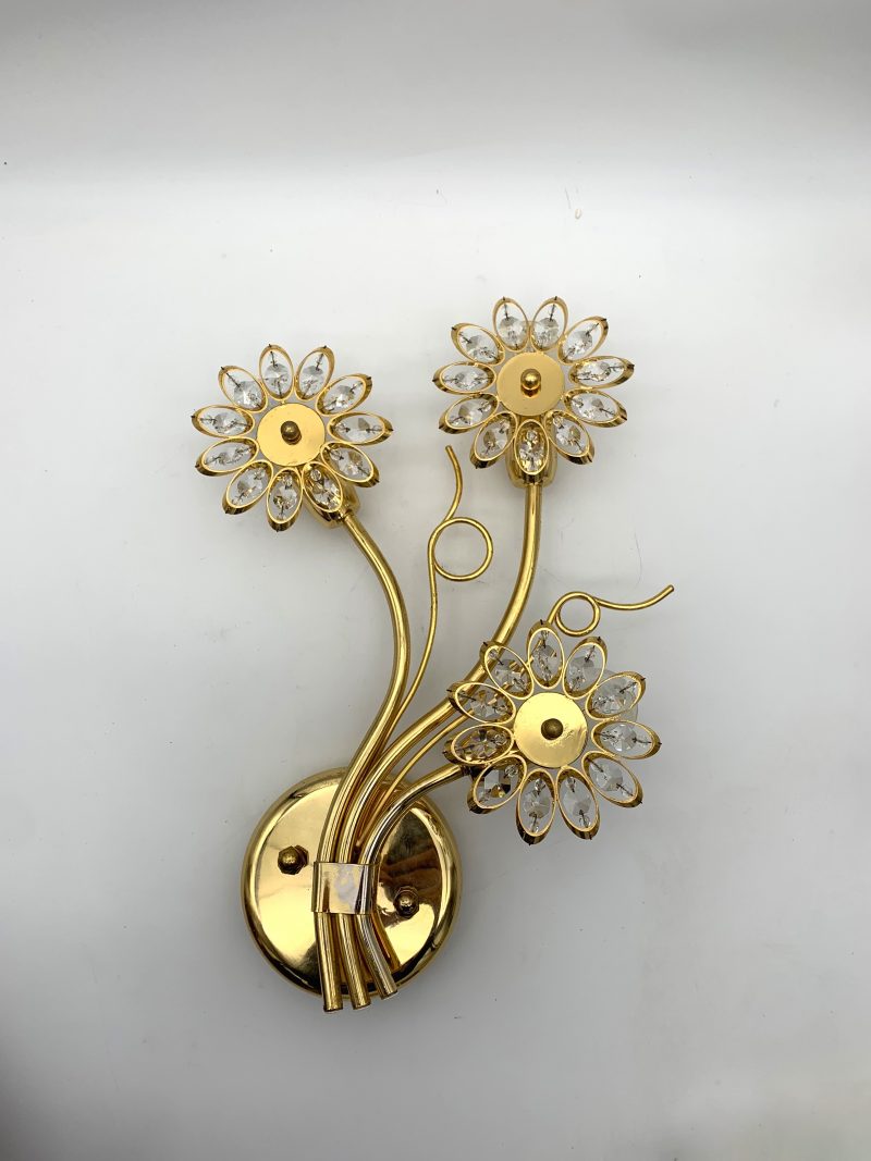 Lampada da parete, coppia swarovski 1980