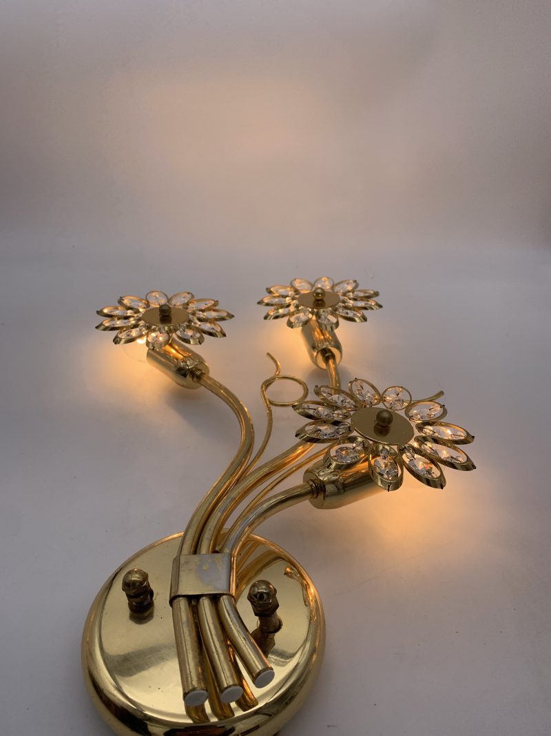 Lampada da parete, coppia swarovski 1980 - immagine 2