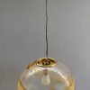 Lampadario Pendente a palla pulegoso attribuito a Barovier