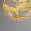 Lampadario Pendente a palla pulegoso attribuito a Barovier