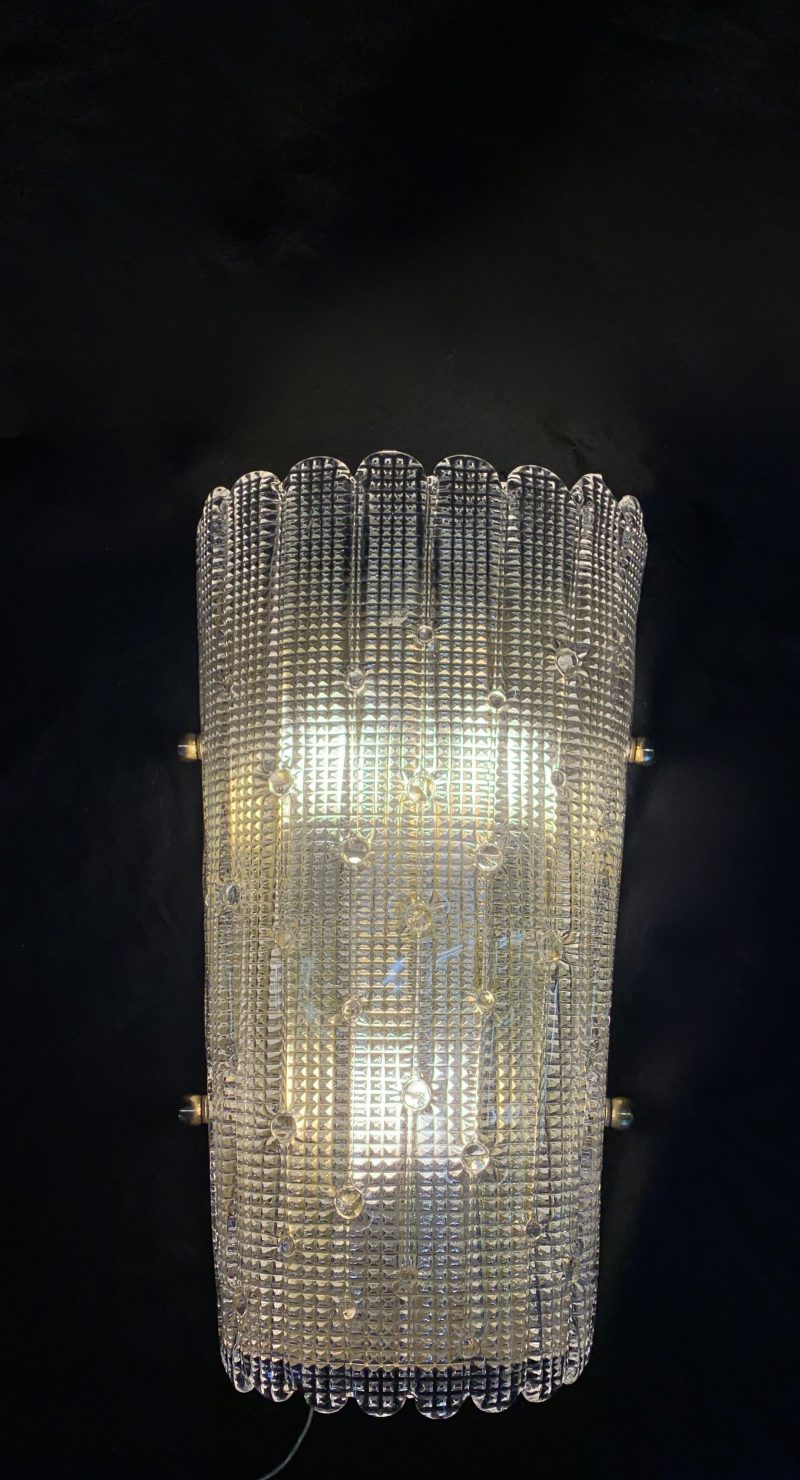 Lampade da parete applique a piastra di Murano collezione Enrico Neri&C.snc