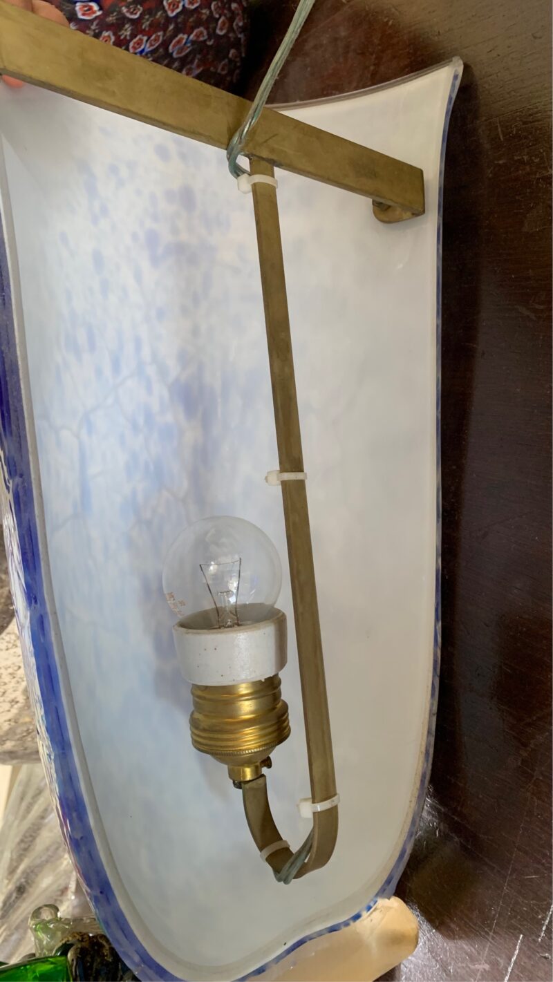Applique singola Stefano Toso MURANO blu - immagine 7