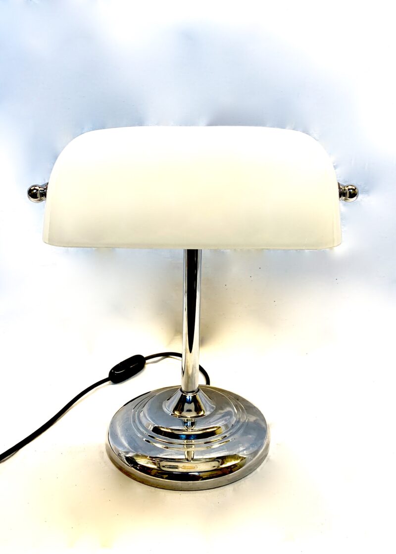 Lampada da tavolo singol vintage made in italy da scrivania con vetro movibile. - immagine 2