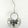 5°luci con vetri a disco - Oscar Torlasco-; h 100 cm, larg. 32 cm.