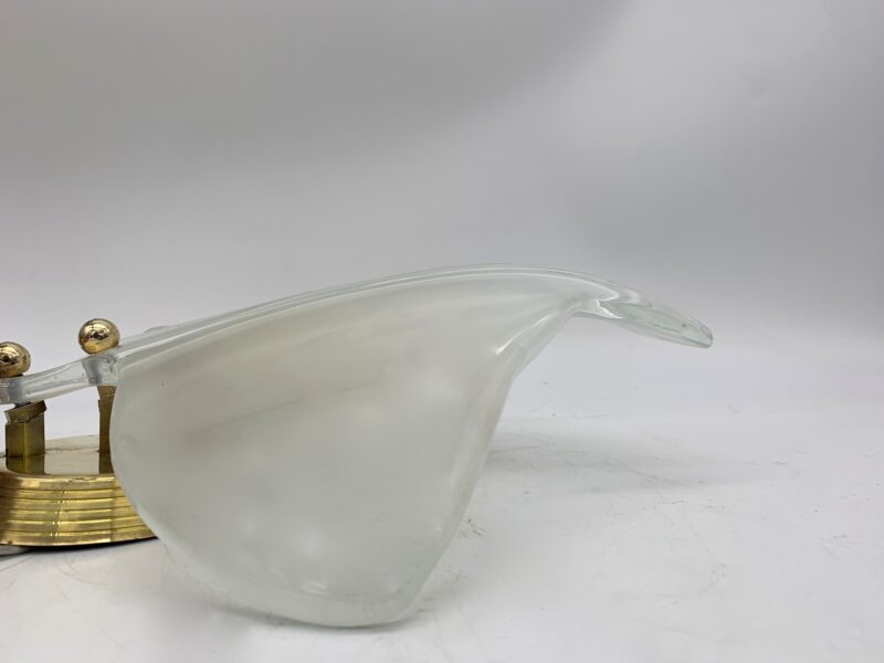 Lampada da parete, coppia Applique a foglia attribuito a Seguso - immagine 4
