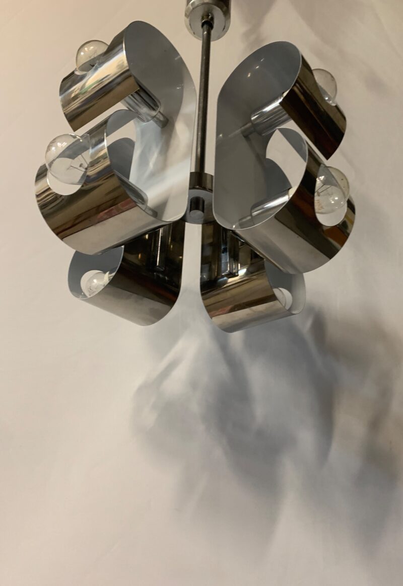 lampadario vintage Reggiani del 1970 8 luci - immagine 4
