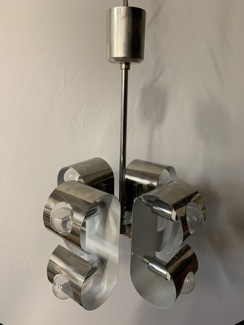 lampadario vintage Reggiani del 1970 8 luci - immagine 5