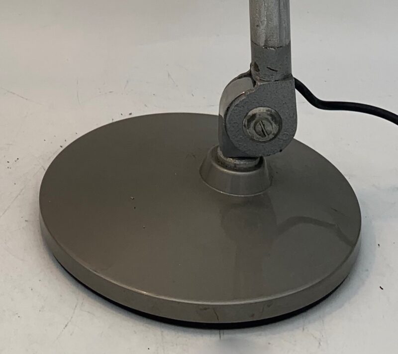 lampada da tavolo in cromo anni 1960 vintage attribuito a Sarfatti industriale - immagine 5