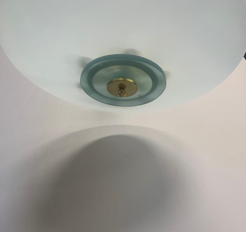 lampadario vintage attribuito a Fontana Arte del 1960 made in italy - immagine 3