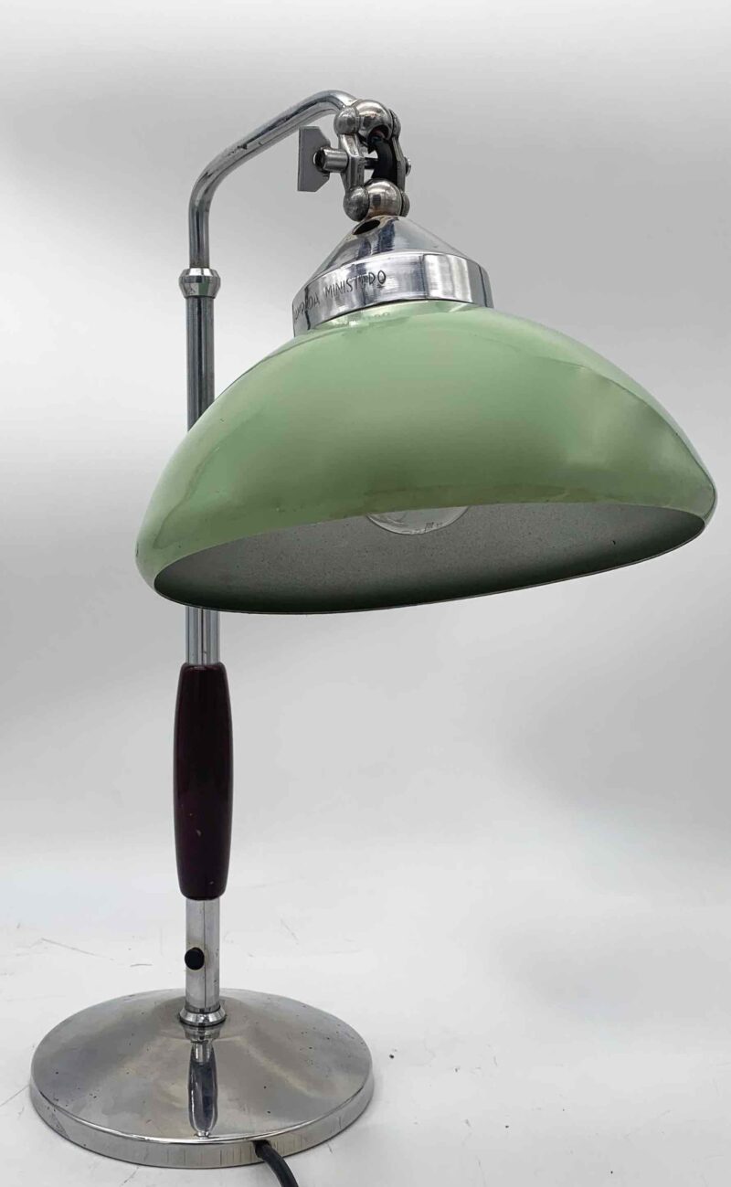 Lampada da tavolo singola made in italy ministeriale restaurata - immagine 2