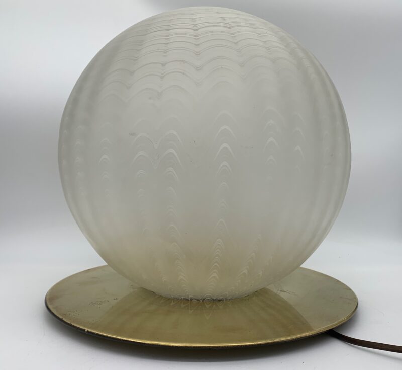 Lampada in vetro da tavolo attribuito a Venini vintage 1970