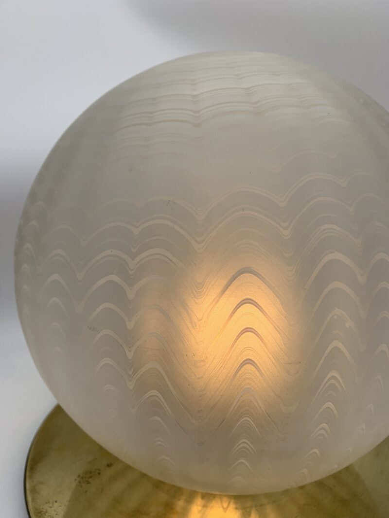 Lampada in vetro da tavolo attribuito a Venini vintage 1970 - immagine 2